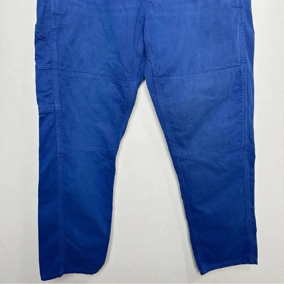 Banana Republic Mens 35R Blue Mill Valley Surplus Canvas Relaxed Taper  Jeans - Picture 6 of 13